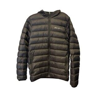 Eddie Bauer Microlight 650 Down Puffer Jacket Thin Packable Coat Mens S
